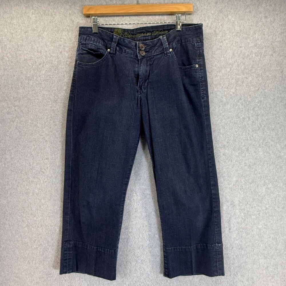 Christopher Blue Denim‎ Cropped Leg Pants Jeans Casual Dark Wash Womens Size 10